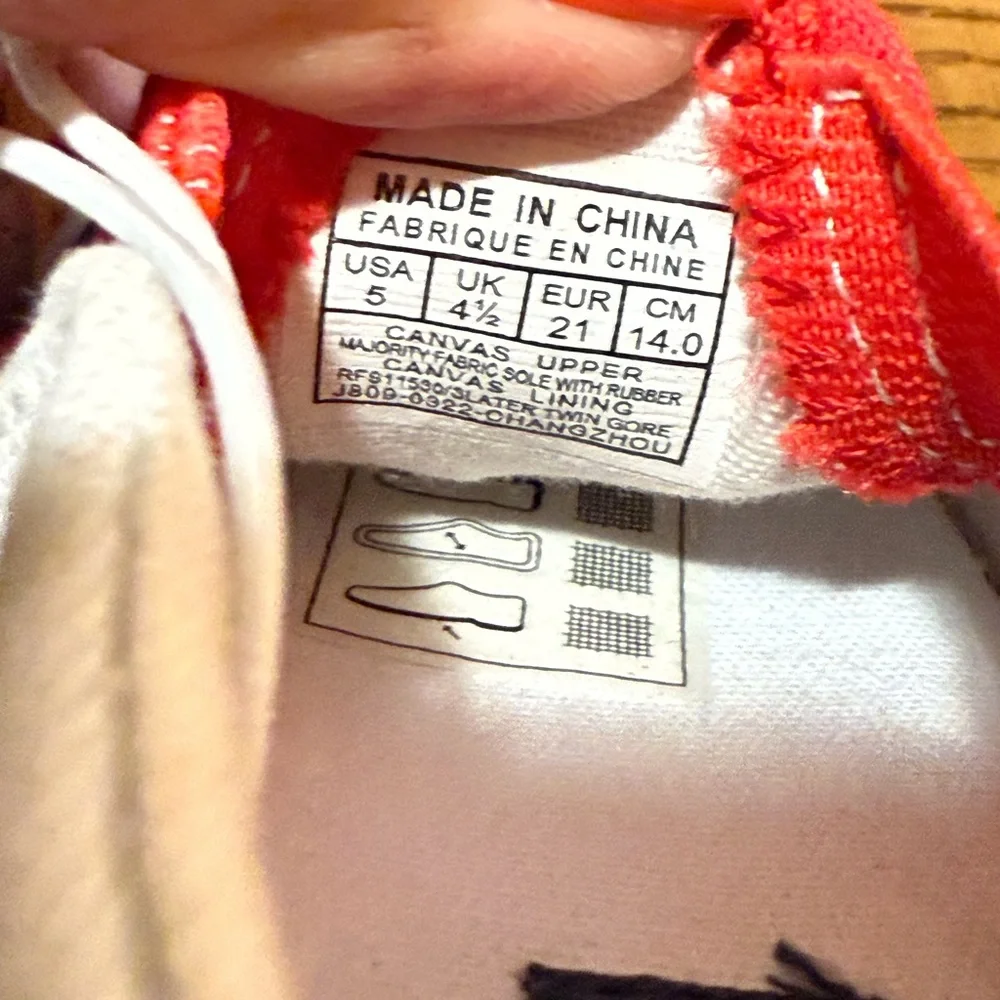 Polo by Ralph Lauren Toddlers Blue w/Red & White Slip-On Slater Sneakers  NWOT - Picture 5 of 6